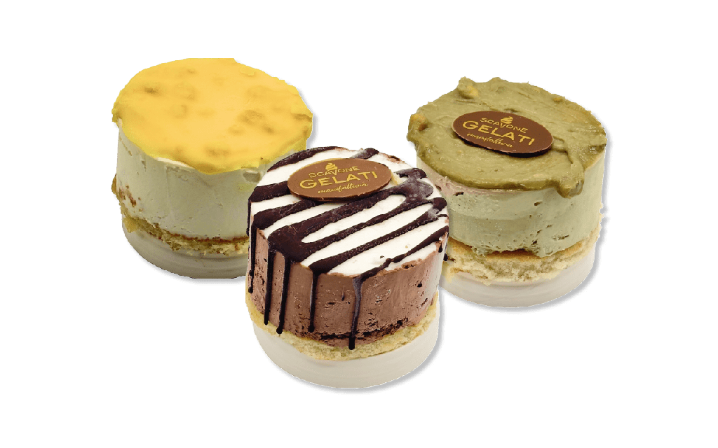 Eistörtchen Joghurt-Zitrone mit Cookies (20 Stück)