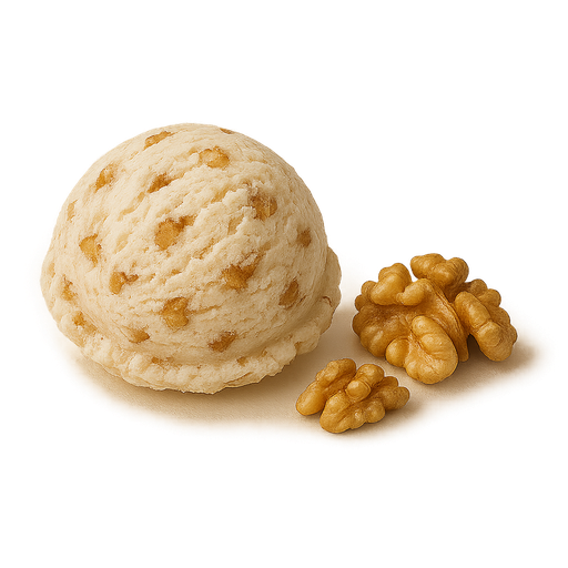 Walnuss mit Walnusskernen